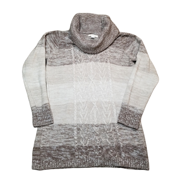Canyon River Blues Sweaters - Canyon River Blues brown, tan, cream colored cowl neck sweater